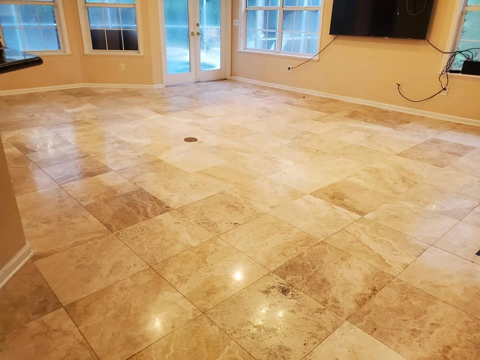 travertine diamond restoration